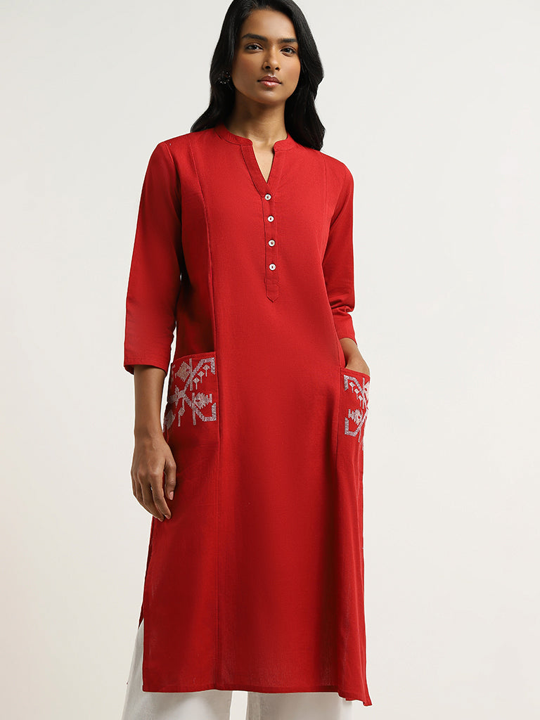 Women's Rayon Three-Quarter Sleeves Round Neck Anarkali Kurta Latest Kurti  Designed for Casual Function wear Comfy and Smooth in Any Occasions